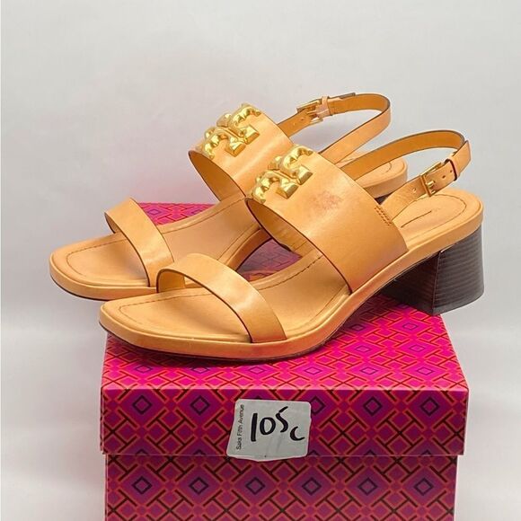 Tory Burch Eleanor Block-Heel Slingback Sandals size 10.5 - Picture 11 of 13